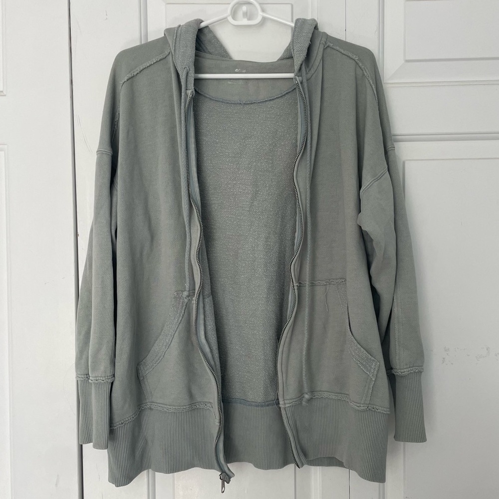 Oversized zip up hoodie